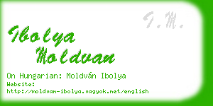ibolya moldvan business card