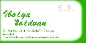 ibolya moldvan business card